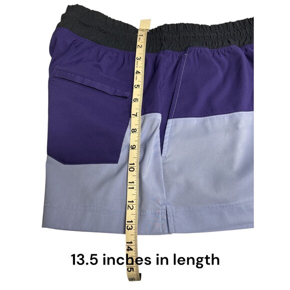 Athleta Oahu Colorblock Sport Shorts Size 6 Lightweight & Stretchy Fabric Elasti - Picture 5 of 6